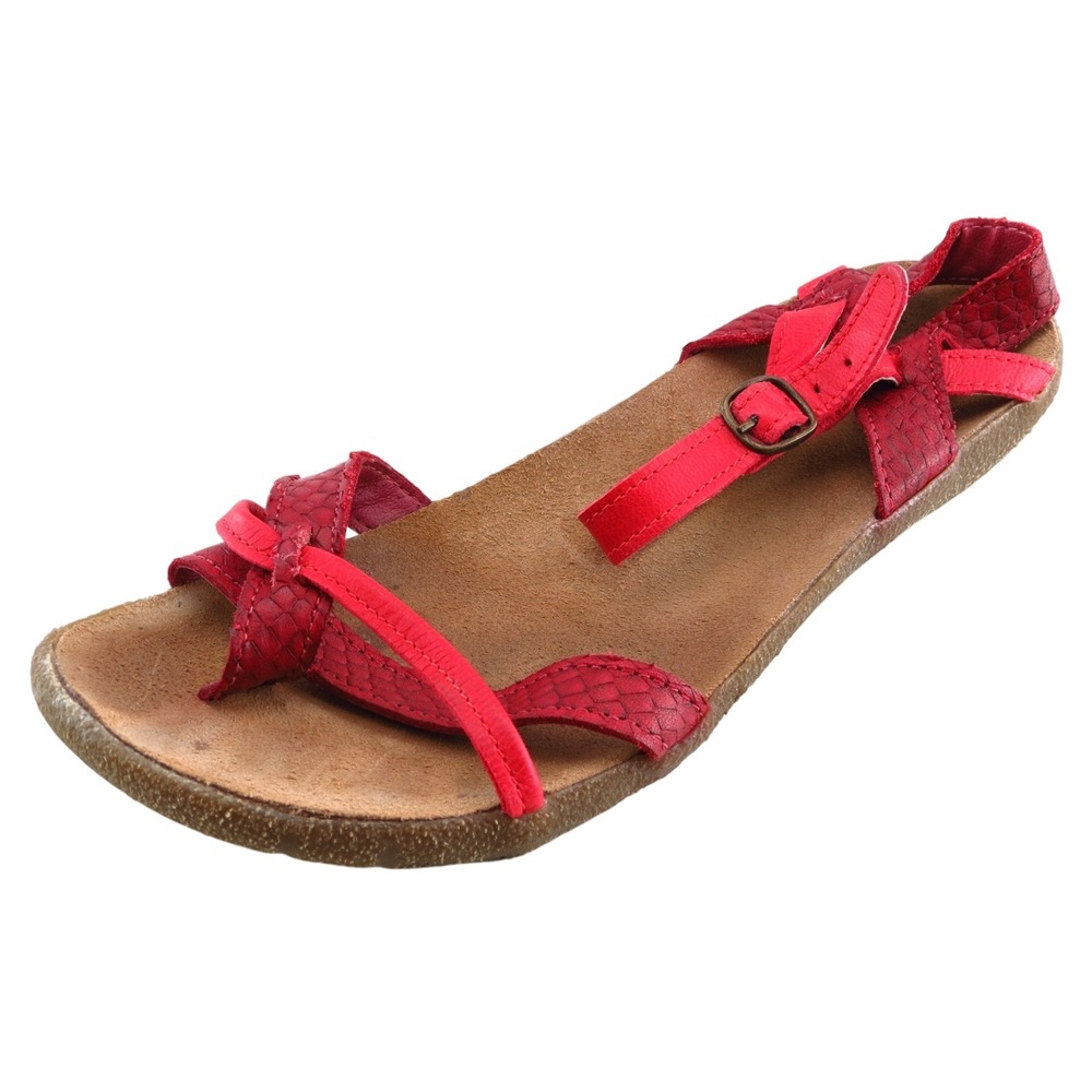 Generic Ankle Strap Red Synthetic Women Shoes Size 40 Medium